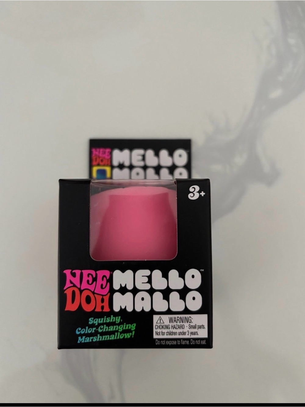 Needoh Mello Mallo Squishy Color-Changing Marshmallow Toy Pink